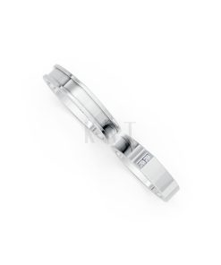 Nhẫn Cưới Collab Ceramic – H77 vàng trắng White Gold vàng sáng, đường nét sắc sảo, tinh tế