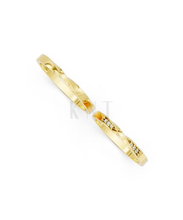 Nhẫn cưới H90 Vàng Gold thiết kế tinh xảo, độc đáo