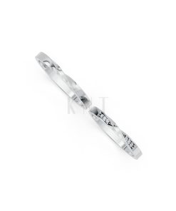 Nhẫn cưới H90 vàng trắng White Gold thiết kế trẻ trung, hiện đại