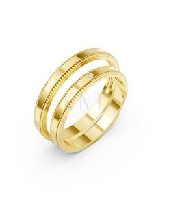 Nhẫn cưới H95 Vàng Gold thiết kế tinh tế, sang trọng