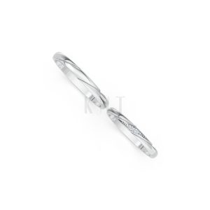 Nhẫn cưới H98 vàng trắng White Gold kiểu dáng cá tính, hiện đại