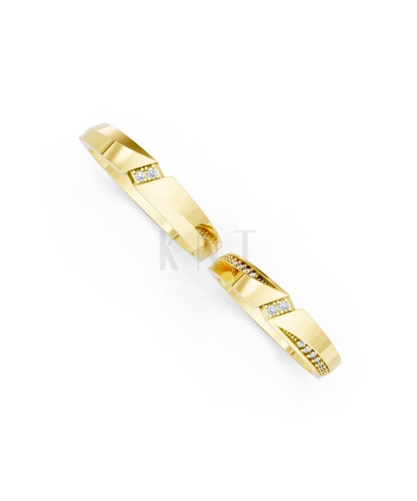 Nhẫn cưới K21 Vàng Gold thiết kế tinh xảo, độc đáo