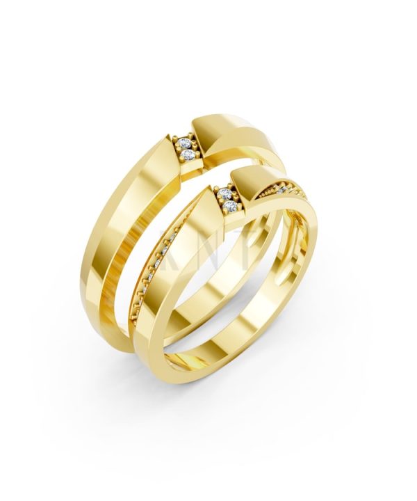 Nhẫn cưới K21 Vàng Gold thiết kế tinh tế, sang trọng