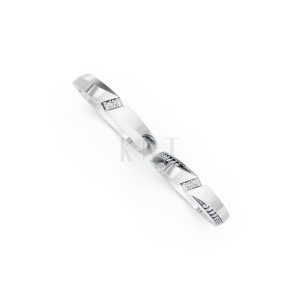 Nhẫn cưới K21 vàng trắng White Gold kiểu dáng cá tính, hiện đại