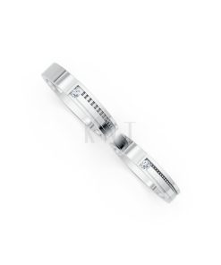 Nhẫn cưới K22 vàng trắng White Gold thiết kế trẻ trung, hiện đại