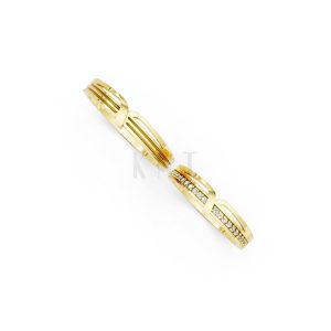 Nhẫn cưới K23 Vàng Gold vàng 10K/14K/18K/607 cao cấp, thanh lịch