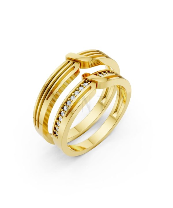 Nhẫn cưới K23 Vàng Gold thiết kế tinh tế, sang trọng