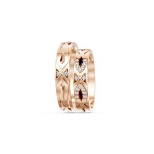 NHẪN CƯỚI K25 vàng hồng Rose Gold phong cách trẻ trung, nổi bật