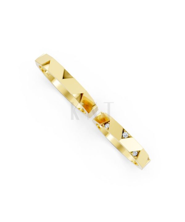 Nhẫn cưới K27 Vàng Gold vàng 10K/14K/18K/607 cao cấp, thanh lịch