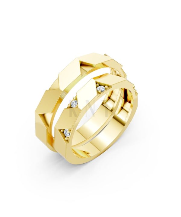 Nhẫn cưới K27 Vàng Gold thiết kế tinh tế, sang trọng