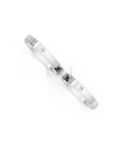 Nhẫn cưới kim cương TG5 vàng trắng White Gold kiểu dáng cá tính, hiện đại