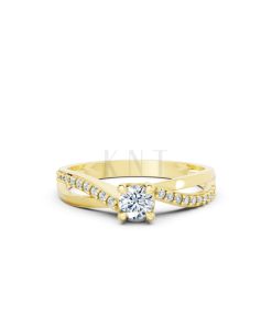 NHẪN ĐÍNH HÔN – R7 Vàng Gold thiết kế tinh xảo, độc đáo