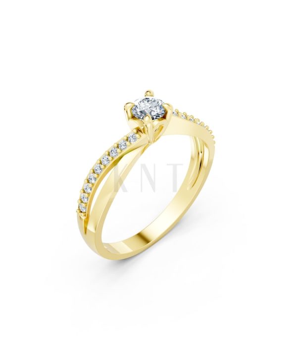 NHẪN ĐÍNH HÔN – R7 Vàng Gold thiết kế tinh tế, sang trọng