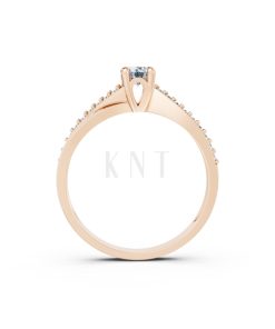 NHẪN ĐÍNH HÔN – R7 vàng hồng Rose Gold vàng đẹp, kiểu dáng trẻ trung, độc đáo