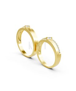 Nhẫn cưới S13 Vàng Gold thiết kế phá cách, sang trọng