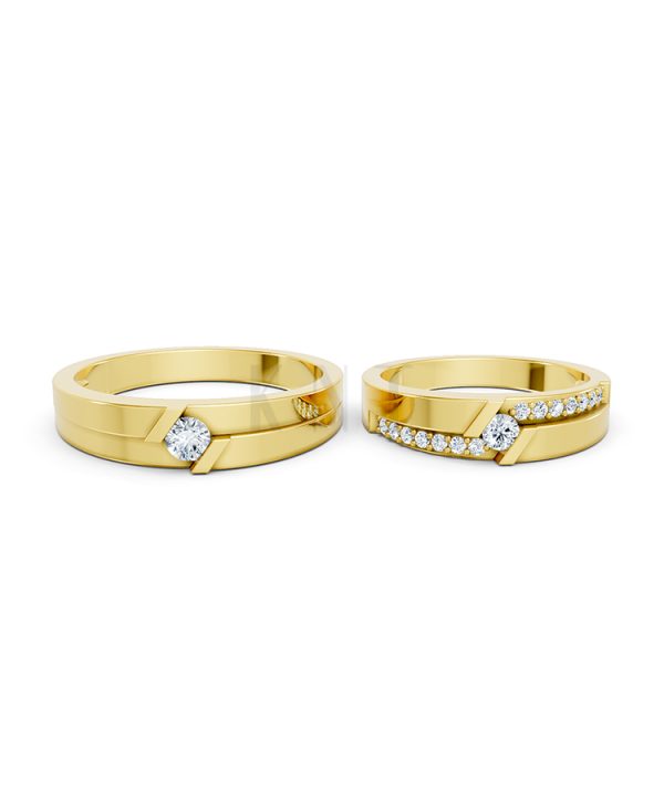 Nhẫn cưới S13 Vàng Gold thiết kế tinh xảo, độc đáo