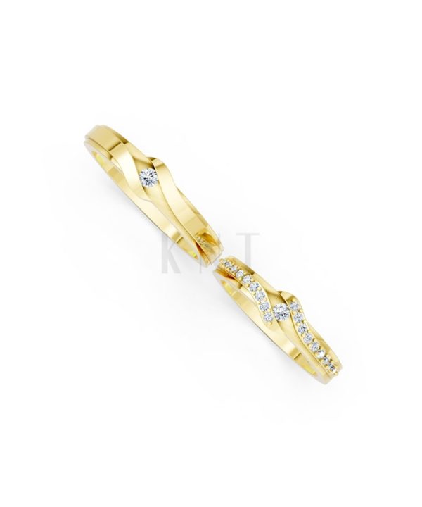 Nhẫn cưới S15 Vàng Gold vàng 10K/14K/18K/607 cao cấp, thanh lịch
