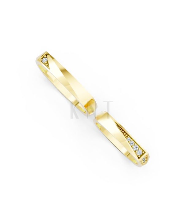 Nhẫn cưới S217 Vàng Gold vàng 10K/14K/18K/607 cao cấp, thanh lịch