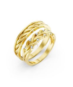 Nhẫn cưới S220 Vàng Gold thiết kế tinh tế, sang trọng