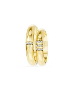 Nhẫn cưới S223 Vàng Gold vàng 10K/14K/18K/607 cao cấp, thanh lịch