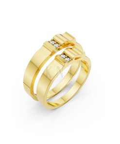 Nhẫn cưới S224 Vàng Gold thiết kế tinh tế, sang trọng