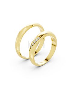 Nhẫn cưới S225 Vàng Gold thiết kế tinh tế, sang trọng