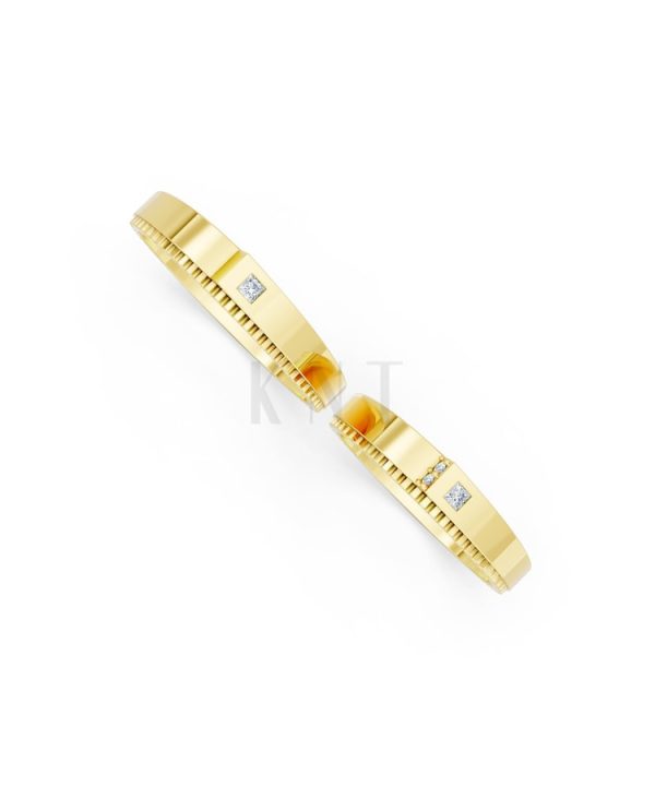 Nhẫn cưới S226 Vàng Gold vàng 10K/14K/18K/607 cao cấp, thanh lịch
