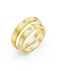 Nhẫn cưới S226 Vàng Gold thiết kế tinh tế, sang trọng