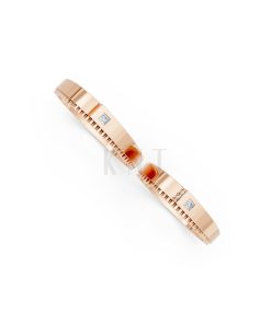 Nhẫn cưới S226 vàng hồng Rose Gold vàng đẹp, kiểu dáng trẻ trung, độc đáo