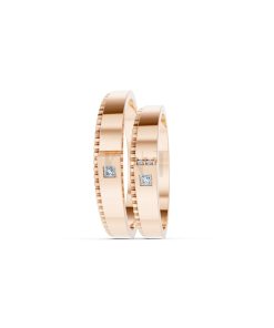Nhẫn cưới S226 vàng hồng Rose Gold phong cách trẻ trung, nổi bật