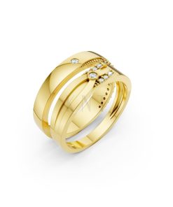 Nhẫn cưới S227 Vàng Gold thiết kế tinh tế, sang trọng