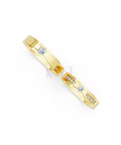 Nhẫn cưới S43 Vàng Gold vàng 10K/14K/18K/607 cao cấp, thanh lịch