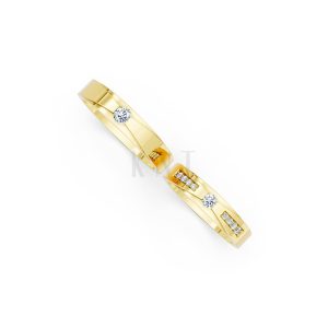 Nhẫn cưới S43 Vàng Gold vàng 10K/14K/18K/607 cao cấp, thanh lịch