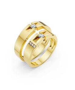 Nhẫn Cưới S69 Vàng Gold thiết kế tinh tế, sang trọng