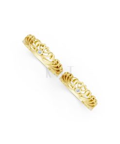 Nhẫn cưới TG17 Vàng Gold thiết kế phá cách, sang trọng