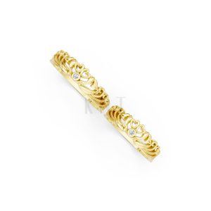 Nhẫn cưới TG17 Vàng Gold thiết kế phá cách, sang trọng