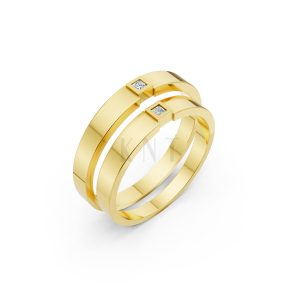 Nhẫn cưới TG2 Vàng Gold thiết kế tinh tế, sang trọng