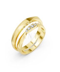 Nhẫn cưới TG25 Vàng Gold thiết kế tinh tế, sang trọng