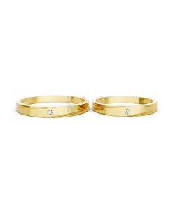 Nhẫn Cưới TG3 Vàng Gold thiết kế phá cách, sang trọng