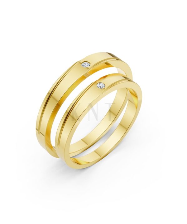 Nhẫn Cưới TG3 Vàng Gold thiết kế tinh tế, sang trọng