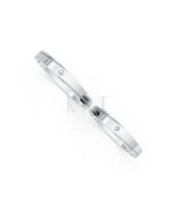 Nhẫn Cưới TG3 vàng trắng White Gold thiết kế trẻ trung, hiện đại