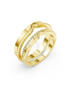 Nhẫn cưới TG4 Vàng Gold thiết kế tinh tế, sang trọng