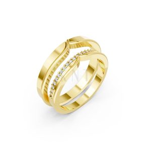 Nhẫn cưới TG4 Vàng Gold thiết kế tinh tế, sang trọng