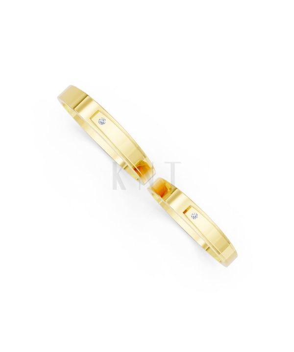 Nhẫn cưới TG7 Vàng Gold vàng 10K/14K/18K/607 cao cấp, thanh lịch