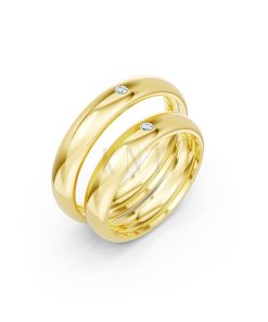 Nhẫn cưới TG8 Vàng Gold thiết kế tinh tế, sang trọng