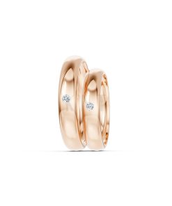 Nhẫn cưới TG8 vàng hồng Rose Gold phong cách trẻ trung, nổi bật