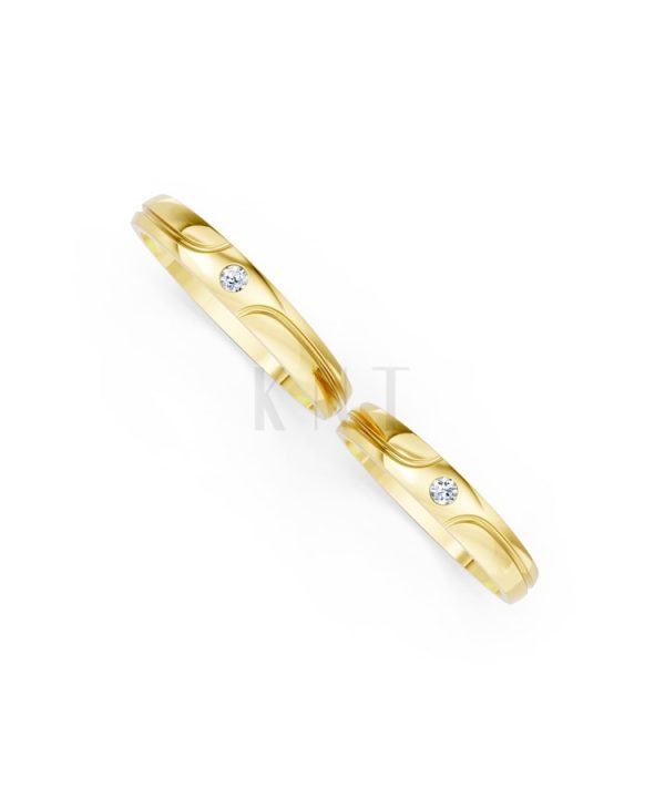 Nhẫn cưới TG9 Vàng Gold thiết kế tinh xảo, độc đáo