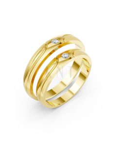 Nhẫn cưới TG9 Vàng Gold thiết kế tinh tế, sang trọng