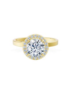 Nhẫn đính hôn LX2D màu Vàng Gold thiết kế phá cách, sang trọng