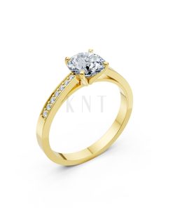 Nhẫn đính hôn LX3D màu Vàng Gold thiết kế tinh tế, sang trọng